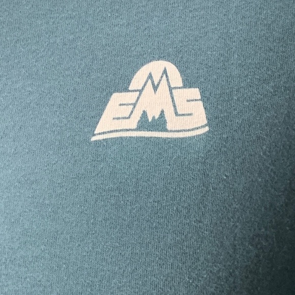 EMS Eastern Mountain Sports organic cotton ls tee Workout hiking adventure Small - Picture 2 of 4